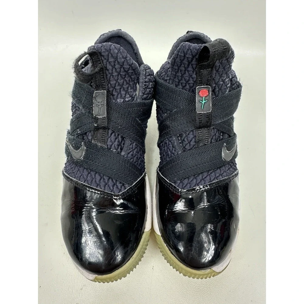 Nike Lebron Soldier Tuxedo Basketball Shoes Youth Sz 2.5 Black Hi Top AO2912-005